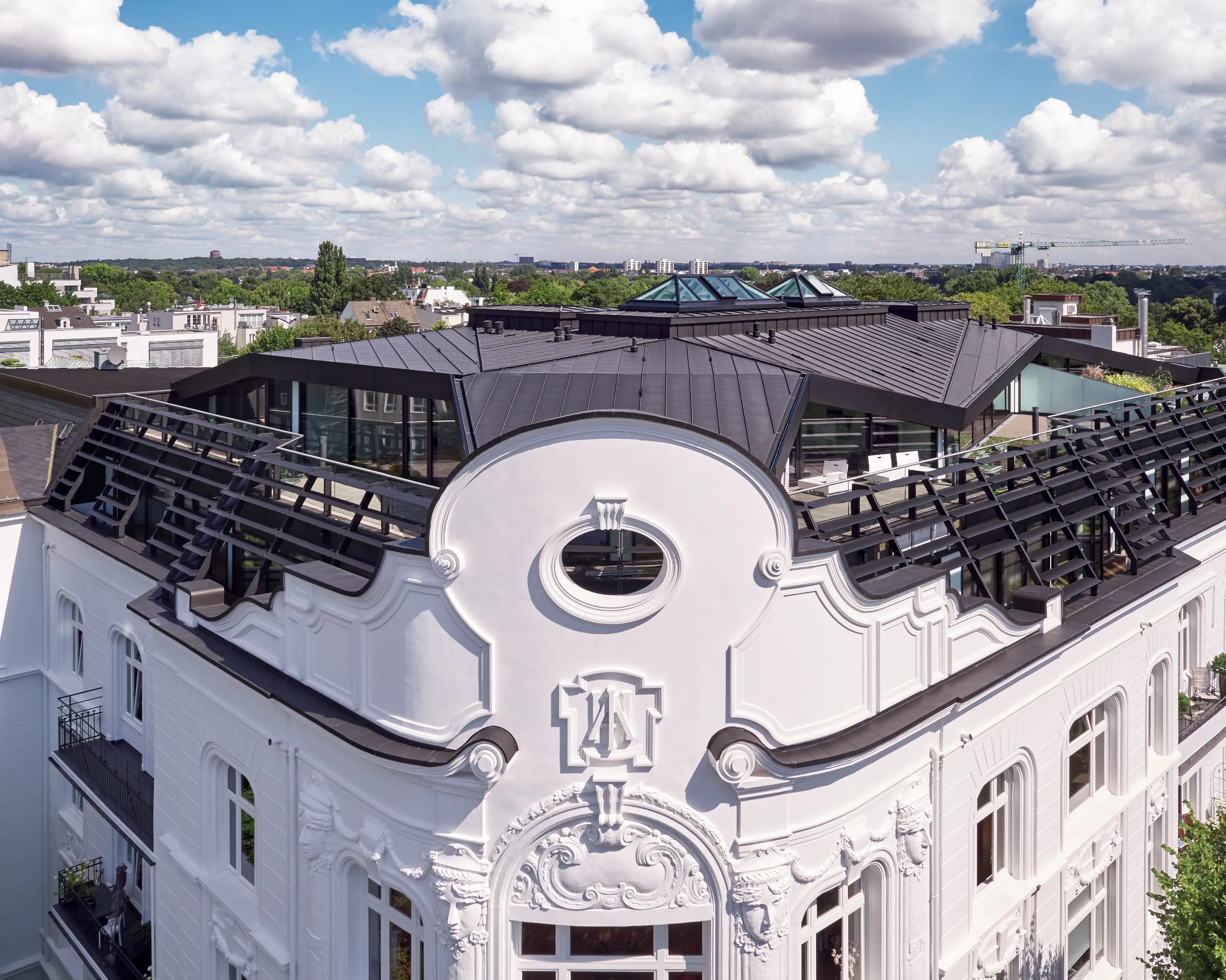 Above the Rooftops of Hamburg